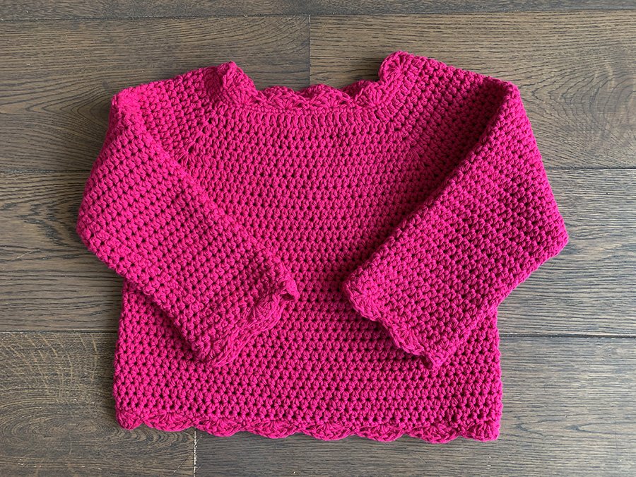 Pull Violette par Citron Fraise, la passion du crochet !