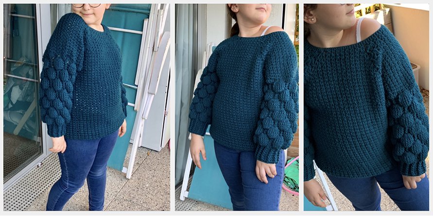 Pull Clémentine au crochet - tuto