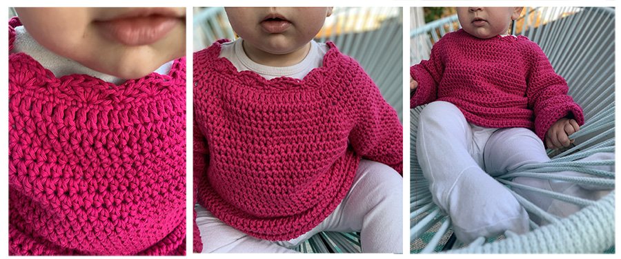 Pull Violette de Citron Fraise en taille 3 ans
